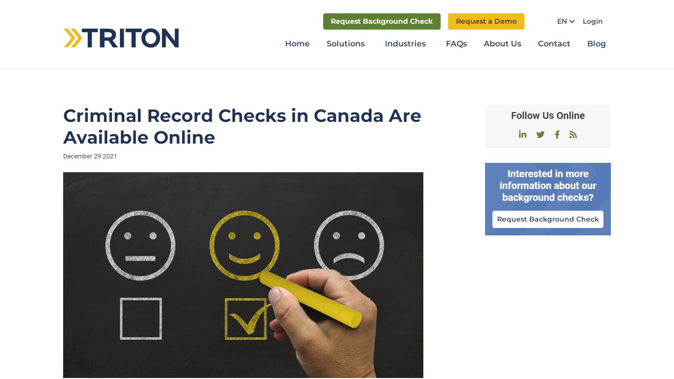 Criminal Record Checks in Canada Are Available Online